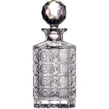 Bohemia Crystal Ručně broušená láhev na whisky, rum a pálenku Maia 800ml