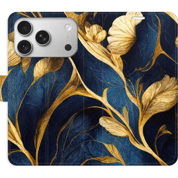 Pouzdro na mobilní telefon Flipové pouzdro iSaprio - GoldBlue - iPhone 17 Pro