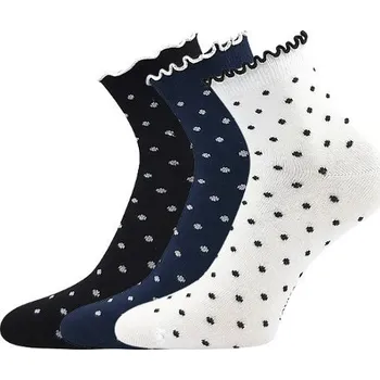 Dámské ponožky SOPHIA dámské kotníčkové barevné ponožky - mix PUNTÍKY 39-42 mix barev