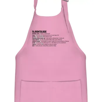 Kuchyňská zástěra FAJRONTOLOGIE - Dětská zástěra na vaření - Univerzální velikost ( Růžová )
