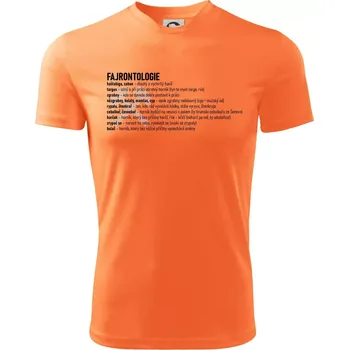 Chlapecké tričko FAJRONTOLOGIE - Dětské triko sportovní (dresovina) - 122 cm/6 let ( Neon mandarine )