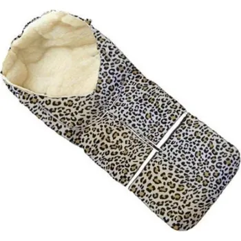 Fusak HappyBee zimní fusak Yetti 3v1 ovčí rouno leopard