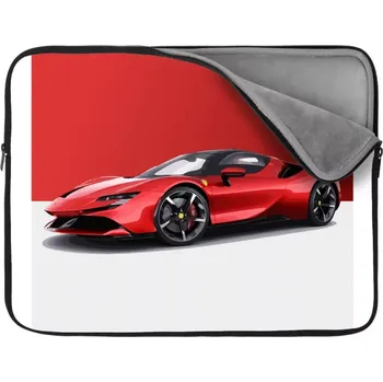 pouzdro na notebook Sablio Obal na notebook Ferrari na červenobílé - 13"
