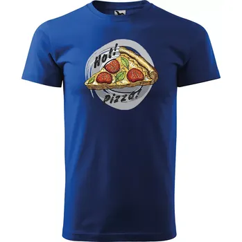 Sablio Tričko s potiskem Hot pizza - modré L