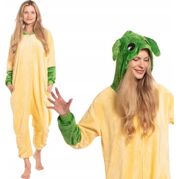 Dámské oblečení Dámské pyžamo kombinéza Kigurumi Onesie Star Wars Yoda Žlutá 165-175 cm L