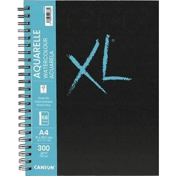 Blok na akvarel v tvrdých deskách Canson XL, A4