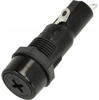 Elektrická zásuvka Pojistková zásuvka na panel 5x20 mm 1 Ks