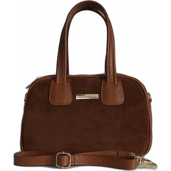Kabelka La Bomba Vera Pelle kabelka z přírodní kůže, hnědá