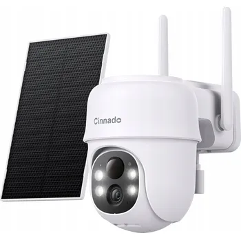 IP kamera Cinnado Kamera Solarna 2K Bezprzewodowa 360° PIR Noční vidění Alexa CCTV HD+