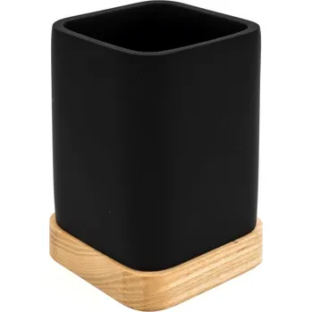 Držák na kartáček Ridder AMARA sklenka na postavení, černá - 2244110