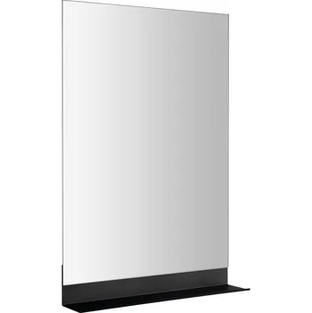 Aqualine Zrcadlo s policí 50x95cm, CU free, černá mat - 22494S