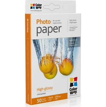 Fotopapír Fotografický papír ColorWay PG2300504R 50 ks 230 g/m², lesklý