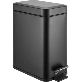 Odpadkový koš Aqualine SIMPLE LINE odpadkový koš obdélníkový 5l, černá mat - GAQ005B