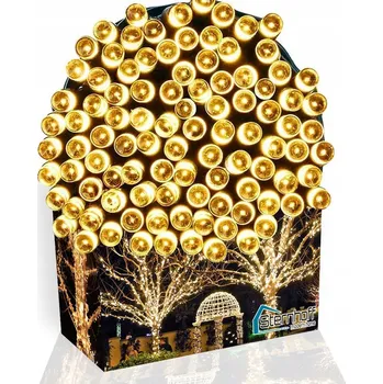 Vánoce Vánoční osvětlení na stromeček 500 LED, teplá bílá, venkovní i vnitřní, na stromeček, 8 režimů svícení