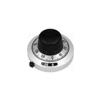 Knoflík Precizní knoflík s počitadlem Pr.hříd 6,35mm Ø46mm