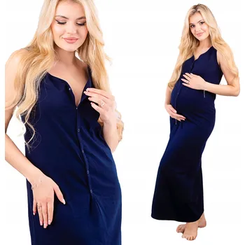 Dámská noční košile DLOUHÁ NOČNÍ KOŠÍLEK DRUKY NA KOJENÍ