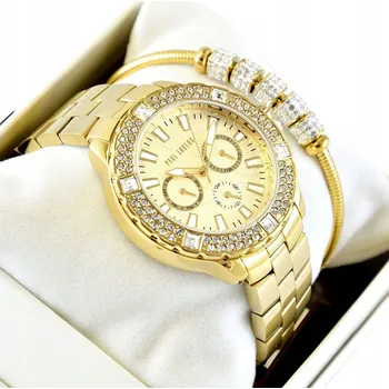 Hodinky Dámská sada hodinek Paul Lorens NAOMI zlaté + náramek