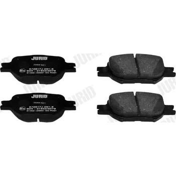 Brzdová destička Sada brzdových destiček, kotoučová brzda JURID 572517J