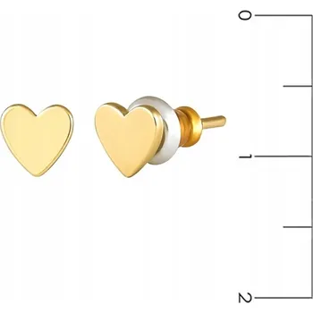 Náušnice Náušnice malé zlaté dětské srdíčko colibra