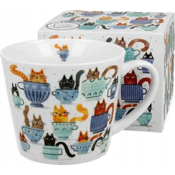 Hrnek Duo Kočičí svět, porcelánový, 610 ml