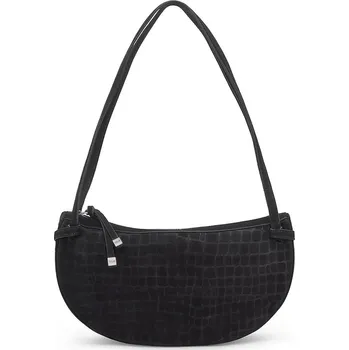 Semišová kabelka Tous Hombro Halfmoon 2002359051 černá 99X, vel. ONE SIZE