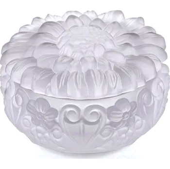 Dóza na potraviny Bohemia Crystal Dóza s víčkem Slunečnice - Křišťál