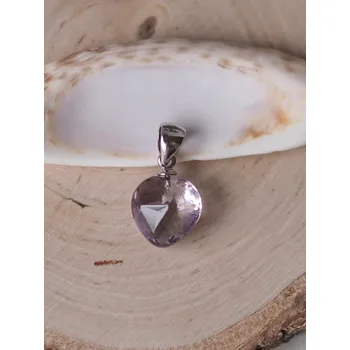 Přívěsek Ametyst přívěsek broušené srdíčko