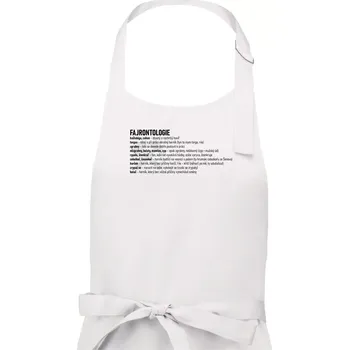 Kuchyňská zástěra FAJRONTOLOGIE - Dámská zástěra na vaření - Univerzální velikost ( Bílá )