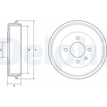 Brzdový buben Brzdový buben DELPHI BF642