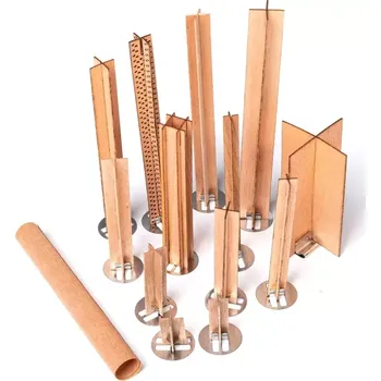 Lampový knot Knot dřevěný křížový pro výrobu svíček - Různé velikosti (Dřevěný knot s kovovým držákem)