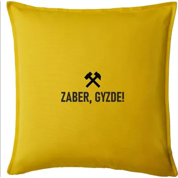 Polštář ZABER, GYZDE! - Polštář 50x50 - 50x50 - Pouze potah ( Žlutá )
