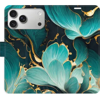 Pouzdro na mobilní telefon Flipové pouzdro iSaprio - Blue Flowers 02 - iPhone 17 Pro Max