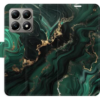 Pouzdro na mobilní telefon Flipové pouzdro iSaprio - Emerald 02 - Xiaomi 14T Pro