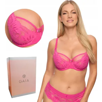 Podprsenka Gaia 1135 Podprsenka měkká krajková fuchsiová 65I