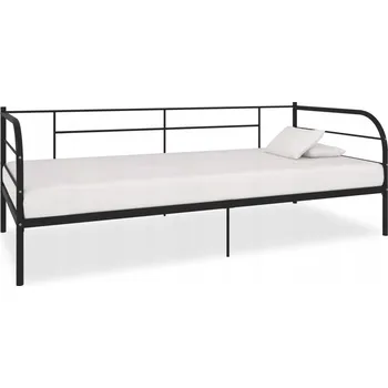 Postel Manželská kovová postel VidaXL 90x200 cm černá