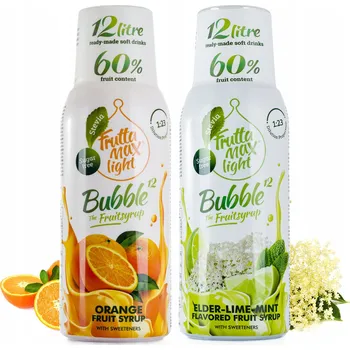 Obraz FruttaMax 2x sirup Pomeranč Limetka-Máta Light