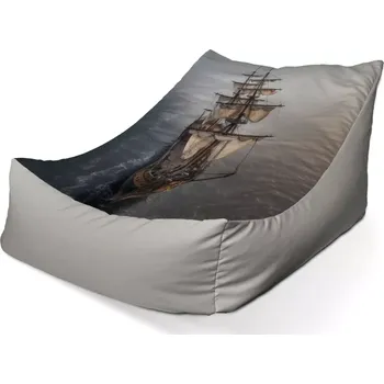 Sedací pytel Sablio Sedací vak Lounge Plachetnice na klidném moři - 120 x 100 x 80 cm