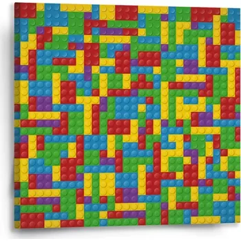 Obraz Sablio Obraz Barevná stavebnice - 50x50 cm