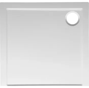 Sprchová vanička Bruckner ELSE sprchová vanička z litého mramoru, čtverec 80x80cm, bílá - 800.111.4