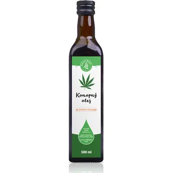 Rostlinný olej Zelená Země Konopný olej 500 ml