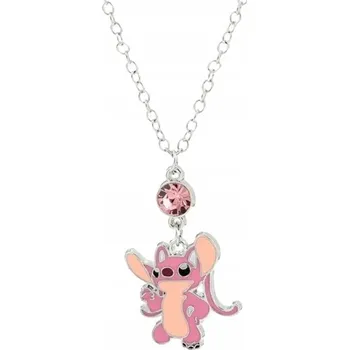 Náhrdelník Dětský Náhrdelník Řetízek Stitch Lilo & Stitch Růžový Zirkon
