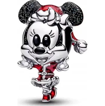 Přívěsek Vánoční přívěsek Mickey Mouse Minnie ze stříbro 925