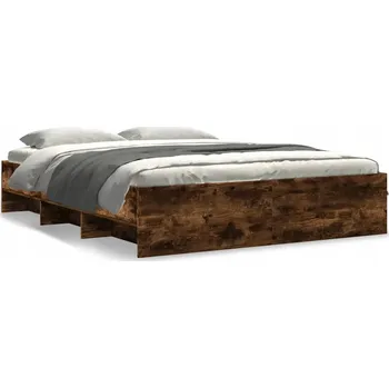 Postel Dvoulůžková postel imitace dřeva VidaXL 160x200 cm dub