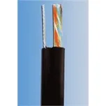 Planet UTP kabel Elite s nosným lankem, Cat5E, drát, venkovní PE, černý, 305m KAB-UTP5E-D-PVCPE