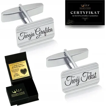Manžetový knoflíček STŘÍBRNÉ MANŽETOVÉ KNOFLÍČKY S GRAVÍROVÁNÍM SVATEBNÍ STŘÍBRO O RYZOSTI 925 PRO NĚJ