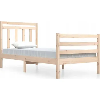 Postel Čalouněná postel Greatstore 90x200 cm, odstíny hnědé