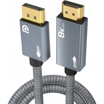 Video kabel Adaptér DisplayPort na HDMI PAWONIK 8K 4K 2 m