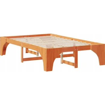 Postel Rámeček postele Hnědý 120 x 190 cm Masivní borovicové dřevo