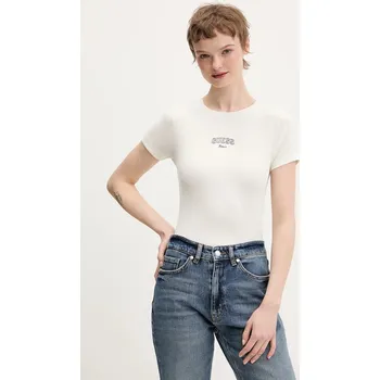 Pánské tričko Tričko Guess Jeans W6RP21.KA0H1 béžová 08X, vel. L