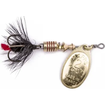 Umělá nástraha Rotační třpytka Mepps Aglia Mouche Vel.00 1,5g Zlatá/Černá